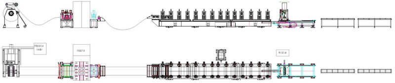 tf highway guardrail roll forming line 9